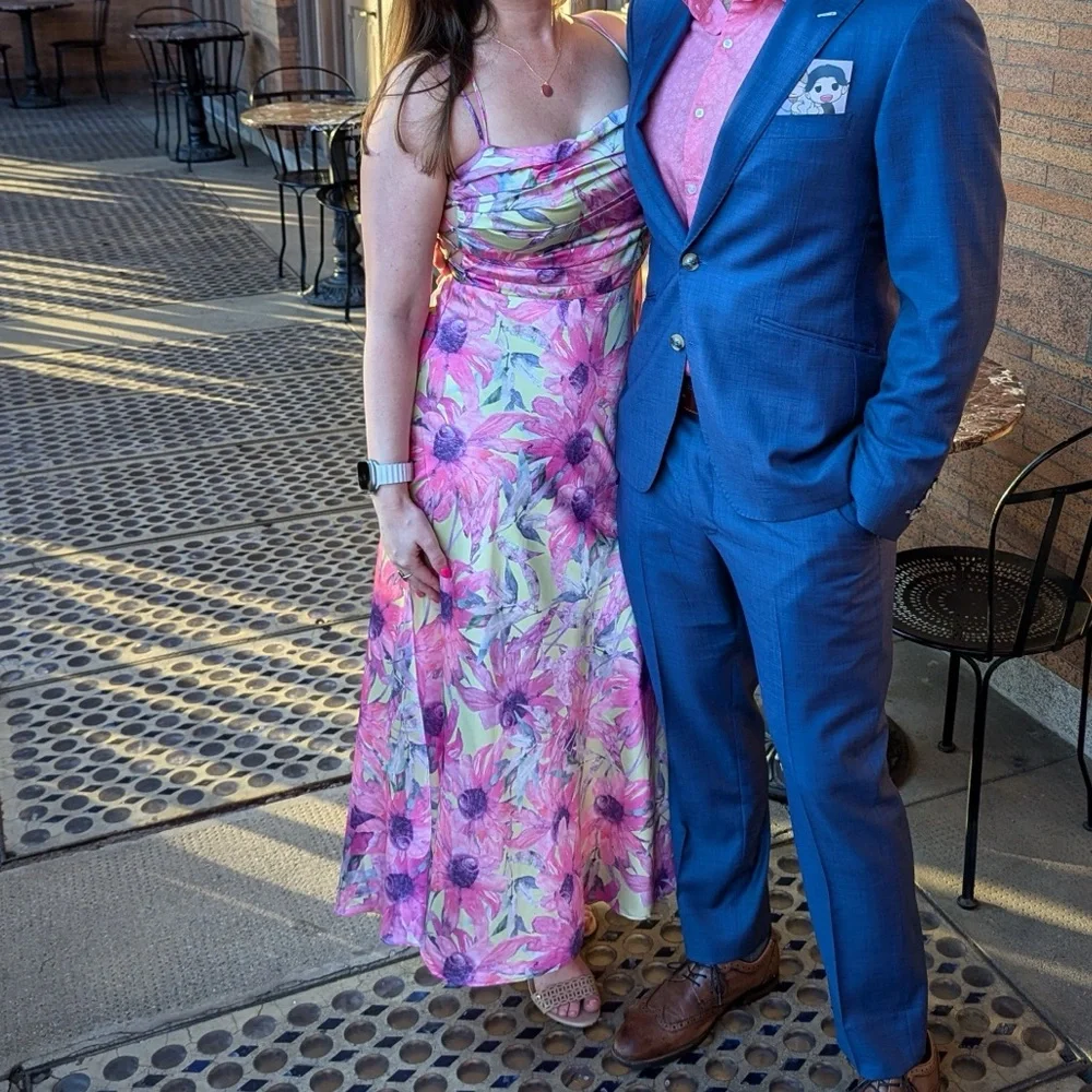 ASTR The Label Antlia Floral Pink and Green Maxi Dress - Picture 9 of 10